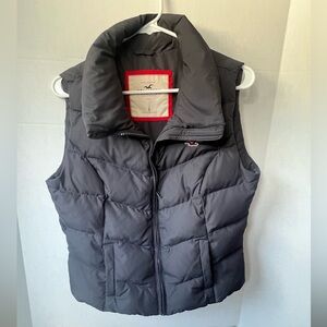 Hollister Gray Puffer Vest